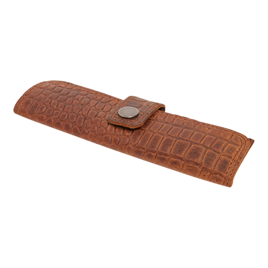 SUPÉRIEUR | Mat Cognac Croco Etui